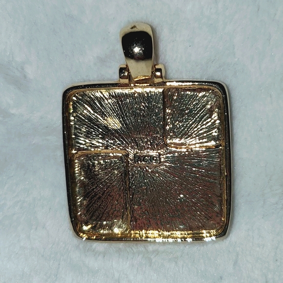 Kenneth Cole Black and Goldtone Pendant - Picture 7 of 8